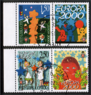 Bosnia Serbia 2000 Europa CEPT, Set With Label Used - 2000