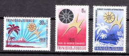 Trinidad & Tobago, 1969, SG 368 - 370, Complete Set, MNH - Trinidad En Tobago (1962-...)