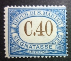 SAN MARINO - SEGNATASSE 1939: Sassone 58, * MH - FREE SHIPPING ABOVE 10 EURO - Timbres-taxe