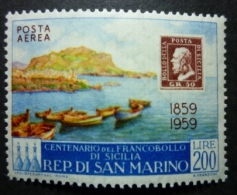 SAN MARINO - AEREA 1960: Sassone 131 / YT 120, ** MNH - FREE SHIPPING ABOVE 10 EURO - Luftpost