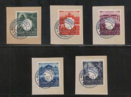 POLAND 1943 GENERAL GOUVERNEMENT 3RD ANNIVERSARY OCCUPATION SET OF 5 USED ON PIECES MIEDZYRZEW PODLASKI - Governo Generale