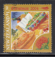 New Zealand Used Scott #1981 $1.50 Wine Bottle, Pie, Salad - Christmas - Used Stamps
