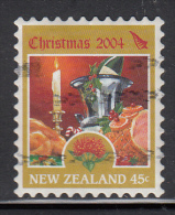 New Zealand Used Scott #1983 45c Candle, Wine Bottle, Turkey, Ham - Christmas - Used Stamps