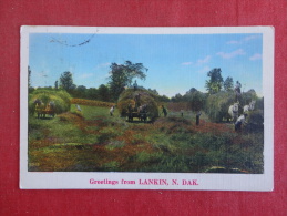 Greetings From Lankin ND 1938 Cancel       Ref 1132 - Other & Unclassified