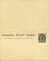 Entier Postal Carte Avec Réponse Payée Victoria 1 C Gris Neuve Superbe - 1860-1899 Regering Van Victoria