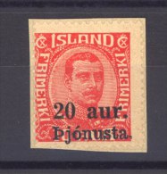 Islande  -  Service  :    Yv  41  (*) - Dienstmarken