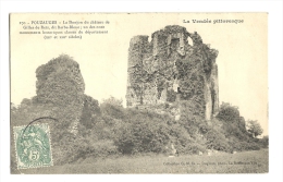 Cp, 85, Pouzauges, Le Donjon Du Château De Gille De Retz, Dit Barbe Bleue, Voyagée 1907 - Pouzauges