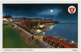 CLIFTONVILLE : WALPOLE BAY (BY NIGHT) MOONLIGHT - Margate