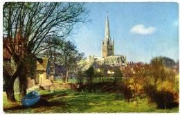 NORWICH : CATHEDRAL FROM PULL'S FERRY - Norwich