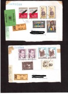 Österreich 10 Einschreibebriefe Aus 1977-85 - Storia Postale