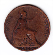 COINS GREAT BRITAIN  KM 790   1900.    (GB 6) - D. 1 Penny