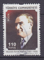 Turkey 2010 NEW 110 K Mustafa Kemal Atatürk (1881-1938) National Hero Security Perf. - Gebraucht