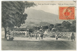 Haiti Port Au Prince 191 Fort Au Portail Leogane Voyagé 1913 Timbre Nord Alexis - Haïti