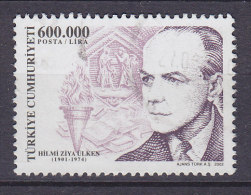 Turkey 2002 Mi. 3307   600.000 L Hilmi Ziya Ülken, Philosoph - Used Stamps