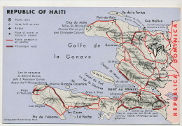 Carte Geographique Haiti Map Ile De La Tortue Alexandre Dumas Jeremie - Haïti