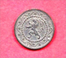 BELGIUM , 1915, Circulated Coin, Zinc, Km81, C1630 - 10 Centimes