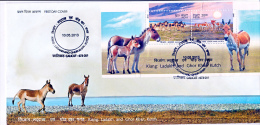 INDIA- 2013 WILD ASSES OF LADAKH & KUTCH- FDC M/S + MNH SET COMBO OFFER - Burros Y Asnos