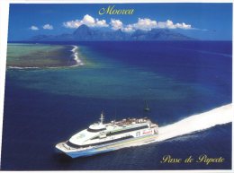 (123) French Polynesia - Moorea Island (show Ameriti Ship In Bay) - French Polynesia