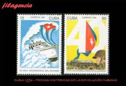 CUBA MINT. 1996-20 FECHAS HISTÓRICAS DE LA REVOLUCIÓN CUBANA - Neufs