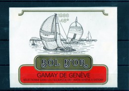 BATEAUX - ( Etiquette Légèrement Collée Sur Feuille D´expo.) - Sailboats & Sailing Vessels