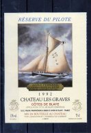 BATEAUX - ( Etiquette Légèrement Collée Sur Feuille D´expo.) - Bateaux à Voile & Voiliers