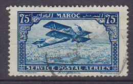 Morocco Maroc 1922 Mi. 41    75 C Service Postal Arienne Type I. Aeroplane Flugzeug - Usati