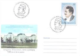 2013. Moldova, Prep. Env. "Angelo Disconzi, Opera Singer, Tenor", FDC, Mint/** - Moldavie
