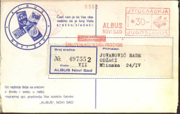 YUGOSLAVIA - JUGOSLAVIA -  LOTTERY  TICKET -FLAM  ALBUS  NOVI SAD  - KOSMETICS FACTORY - 1968 - RARE - Lettres & Documents