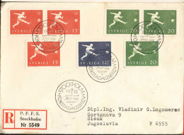 SWEDEN. SPECIAL RECOM. LABEL +  POSTMARK  - Complet Different. Stamps - STOCKHOLM - 1958 - 1958 – Schweden
