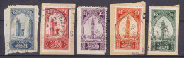 Morocco Maroc 1923 Mi. 49, 58-62, 64 Tor Zur Altstadt Von Rabat On Pieces !! - Usati