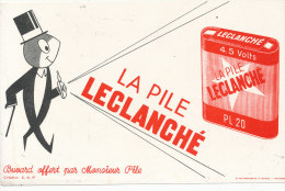 BU 985 - BUVARD    LA PILE LECLANCHE - Accumulators