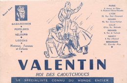 BU 988- BUVARD     VERNICIRE   VALENTIN  ROI DES CAOUTCHOUCS - Textilos & Vestidos
