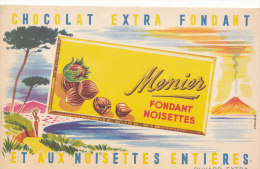 BU 990 - BUVARD     MEUNIER ET AU NOISETTES ENTIERES - Chocolat