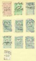 FISCALI - PALESTINA - 10 RARI  ESEMPLARI -  BILL STAMPS - REVENUE - FISCALI - FISCAL - Palestine