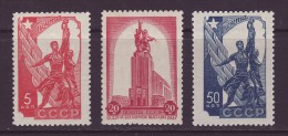 Russia 1938, Mi 581 - 583, USSR Participation In The1937 International Exposition At Paris - OG MNH ** - Neufs