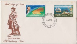 Captain James Cook, Explorer, Navigator, Cartographer, Ship, FDC Norfolk Island - Esploratori