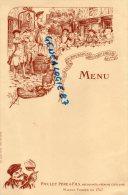 21 - BEAUNE - BEAU MENU POULET PERE & FILS- NEGOCIANTS EN BOURGOGNE DEPUIS 1747 - Menus