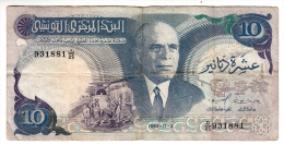 Tunisie - Billet De 10 Dinars De 1983-11-3 - N° 931881 - Pick 80 - Tusesië