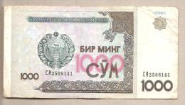 Uzbekistan - Banconota Circolata Da 1000 Som - 2001 - Oezbekistan