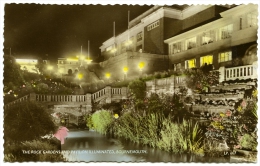 BOURNEMOUTH : THE ROCK GARDENS AND PAVILION ILLUMINATED - Bournemouth (hasta 1972)