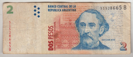 Billet - Argentine - 2 Pesos - Bartolome Mitre - N° 51528665B - Argentine