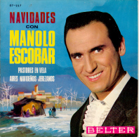 " Manolo Escobar, Canciones De Navidad" Disque Vinyle 45 Tours - Autres - Musique Espagnole