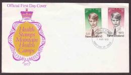 New Zealand - 1973 - FDC - Health Stamps - Prince Edward - Brieven En Documenten