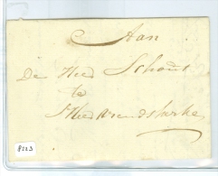 VOORLOPER HANDGESCHREVEN BRIEF Uit 1821 Van WOLPHAARTSDIJK Naar De SCHOUT TE  's-HEER ARENDSKERKE  (8223) - ...-1852 Prephilately