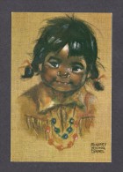 INDIENS - INDIANS - PEINTURES - LITTLE ROSE - OGINI WAH PL GWUN - FROM AN ORIGINAL PASTEL AUDREY YOUNG OPPEL - ENFANT - Indiens D'Amérique Du Nord