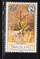 Swaziland 1983 Aloe Plants 4c Inscribed MNH - Swaziland (1968-...)