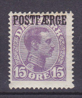 Denmark Postfærge 1920 Mi. 2    König Christian X. Overprinted POSTFÆRGE, MH* - Paketmarken