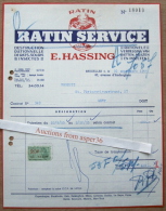 Extermination Rats & Souris "Ratin Service"E. Hassing Avenue D'Auderghem, Bruxelles 1955 - 1950 - ...