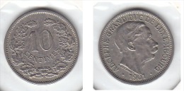 10 CENTIMES 1901 - Luxemburg
