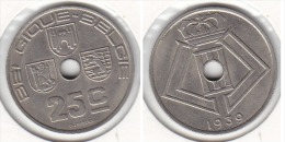 25 CENTIMES Léopold III 1939 FR/FL - 25 Cents